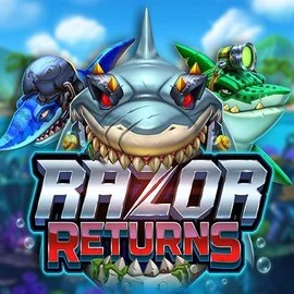 Razor Returns game by Push Gaming – logo hosted on HellSpin Casino